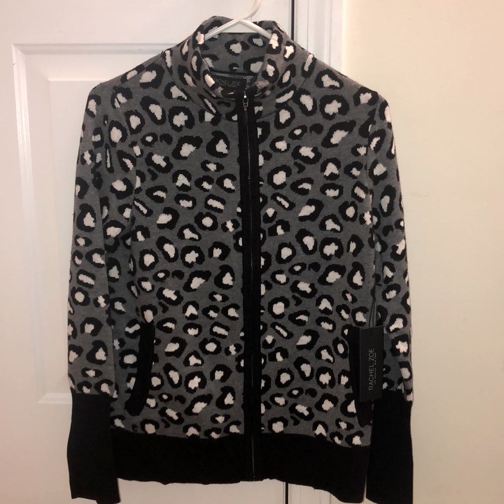 Rachel Zoe full-zip sweater. New with tags.